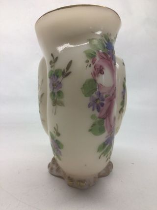 Vintage Cambridge Glass Crown Tuscan Seashell Form Vase 8