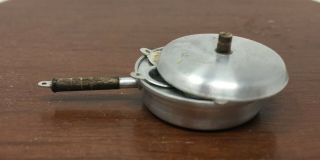 Vintage T & E Brownawell Dollhouse Miniature Metal Egg Poacher Pan Cookware 2