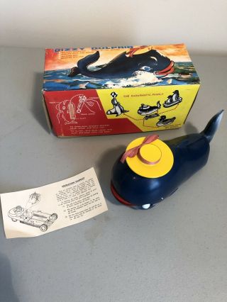 Dizzy Dolphin Radarmatic Vintage 1960’s Toy Hong Kong Retro Collectible Box