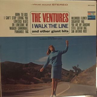 Rare Vintage Vinyl Lp - The Ventures - I Walk The Line
