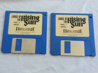 Vintage Video Game Commodore Amiga Lords Of The Rising Sun Cinemaware