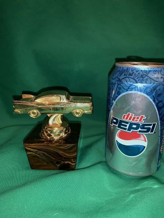 Vintage Drag Strip Auto Racing Trophy Gold Classic Car Twin Cities Minnesota 5