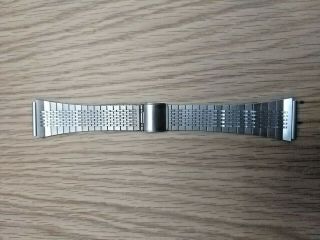 Vintage Seiko C359 - 5000 Digital Calculator Solid Ss Strap Band Bracelet