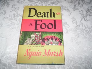 Vintage Book - Death Of A Fool - A Mystery Novel By Ngaio Marsh - 1956 Hbdj