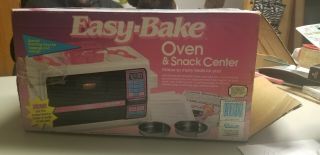 Vintage 1992 Easy Bake Oven & Snack Center W/ Box And Accessories