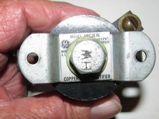 Vintage General Electric Copper Oxide Rectifier Model 6RC3E16 5