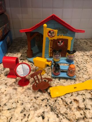 Vintage Weeble Mickey Mouse Club Clubhouse Weebles Wobble Mouseketeers Playset
