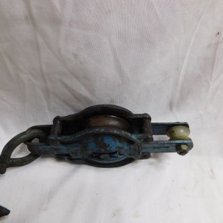 Vintage Pulley Block with 2 