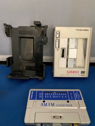 Vintage Toshiba Stereo Cassette Player Kt - Vs1 & Fm/am Tuner Walkman