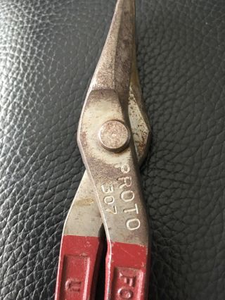 Vintage Proto 307 7” Duckbill Snips USA 3