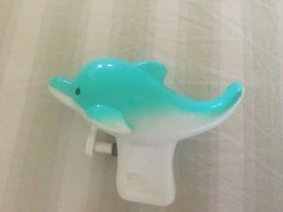 Vtg 1990’s Dolphin Water Gun Squirt Toy Animal Pistol Funny Game Bath Beach Sand
