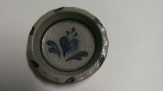 Vintage 1988 Rowe Pottery Miniature Vase and Pie Plate 2
