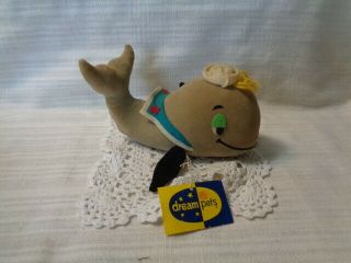 Vintage Dream Pets - R.  Dakin & Co - Japan - Mopey Dick - Whale - With Tags