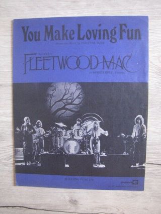 Fleetwood Mac Stevie Nicks Vintage Sheet Music You Make Loving Fun