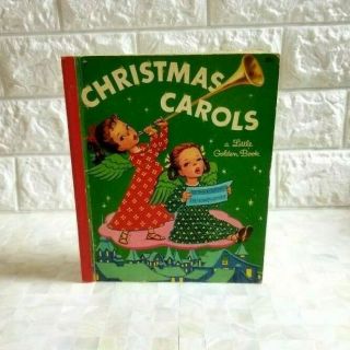 1946 First Edition Christmas Carols Little Golden Book Vintage Collectible