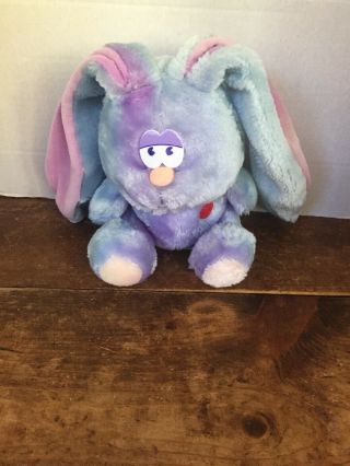 Vintage Russ Berrie Co Flopsy Purple Bunny Rabbit Stuffed Animal Plush Toy 8”