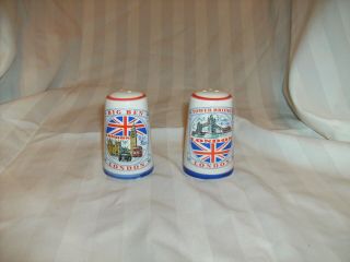 Vintage London England - Salt And Pepper Shakers