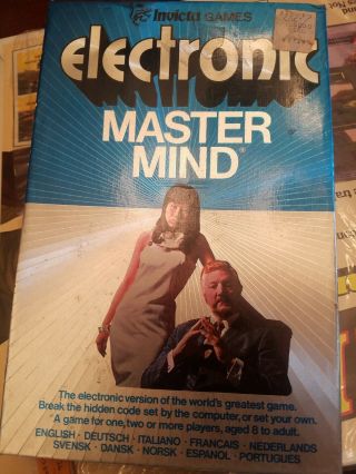 Vintage Invicta Handheld Electronic Master Mind Game 1977