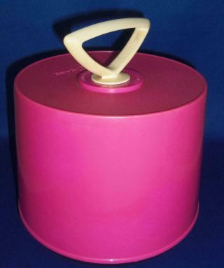Vintage Disk Go Case Pink 45 Rpm 7 " Vinyl Record Spindle Cake Style Supronics