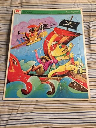 Vintage 1970 Sid And Marty Krofft H R Pufnstuff Xl Frame Tray Puzzle Whitman