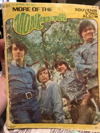Vtg 1967 More Of The Monkees Souvenir Song Album
