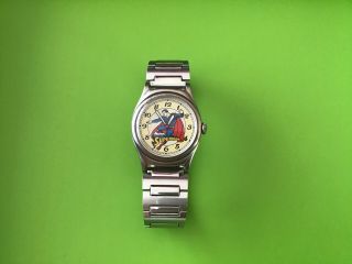 Vintage Superman Collectors Watch Special Edition By Fossil - Dc Comics - Japan