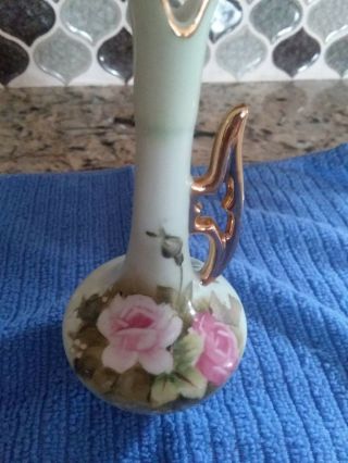 Vintage Lefton China Hand Painted Pitcher Vase,  approx.  5 1/4 