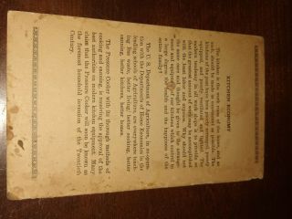 PRESSURE COOKER CO.  Denver Colorado Canning Book Booklet Vintage Old 2