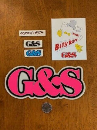 G&s Skateboard Stickers 80 