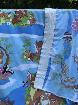 Vtg Bambi Curtain Or Fabric Walt Disney Crafts Sewing Window Panel 3