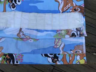 Vtg Bambi Curtain Or Fabric Walt Disney Crafts Sewing Window Panel 5