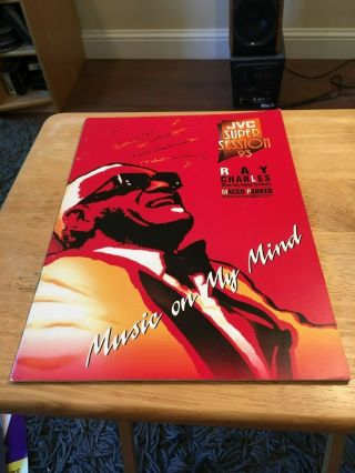 Ray Charles Vintage 1993 Maceo Parker Tour Program