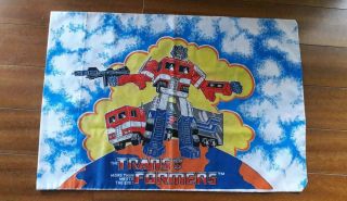 Vintage Hasbro 1984 Transformers Twin FLAT FITTED SHEET PILLOW CASE EUC 5