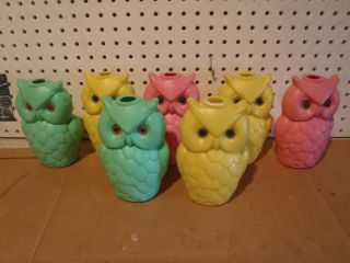 7 Vintage Owl Outdoor String Lights Replacement Covers Camping Rv Patio