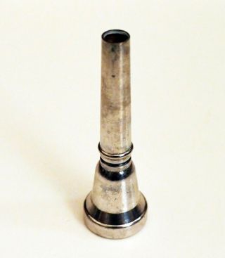 Trumpet Mouthpiece Silver Vintage No Identification Markings