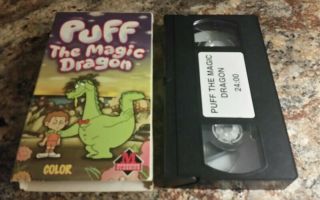 Puff The Magic Dragon Vintage 1995 Animated Program Vhs Tape