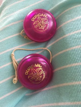 Duncan Purple Imperial Yo - Yo Classic Yoyo Vintage