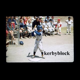 Vintage 1970s Kodachrome Photo Slide Baseball Boy In 1972 Americana