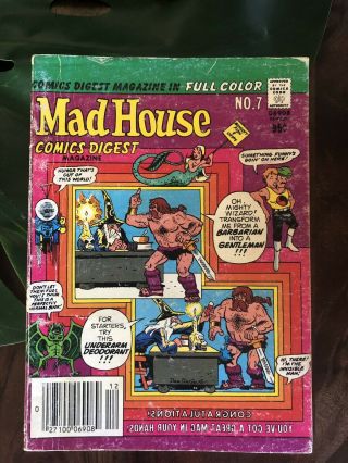 ⭐️ Mad House Comics Digest No.  7 Full Color 1981 Vintage 06908 Archie Books