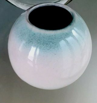Vintage Glidden 63,  5 1/2” Mid Century Modern Art Pottery Orb Vase