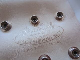 MR AMERICA Waist Trimmer Back Support Belt White rubber M 30 