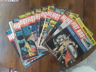 Vintage 1965 Hot Rod Magazines,  Full Year 12 Issues (good To Fair Condition?)