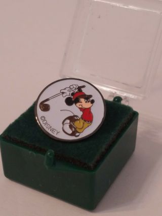 Vintage Disney - Mickey Mouse - Golf Ball Marker Swinging Club