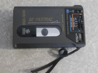 Vintage General Electric Ge Fastrac Model 3 - 5324a Cassette Tape Recorder
