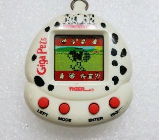 Vintage Tiger 1997 Giga Pets 101 Dalmatians Virtual Keychain Pet - Batteries