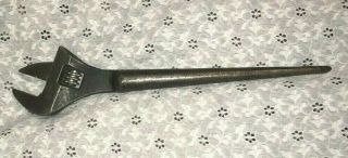 Vintage Crescent Spud Wrench 11 - 3/4 " Long - Jaws Open To 1 - 3/8 Inches Heavy Duty