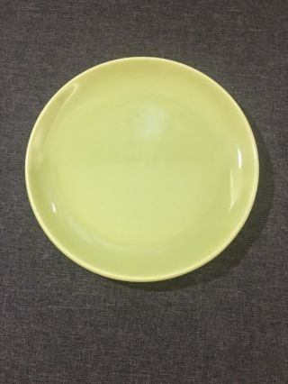 Vintage Bauer Pottery Monterey Moderne 9 1/4 Inch Dinner Plate Chartreuse