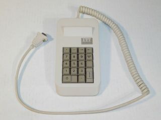 Rare Vintage Itt Courier Desktop Computer Pc Wired Numeric Key Board Number Pad
