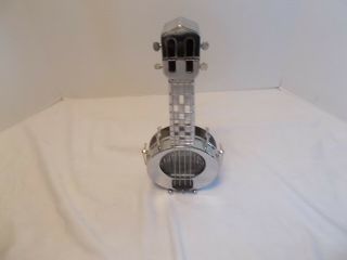 Vintage How Dry I Am Clear Glass & Metal Guitar Banjo Music Box Decanter