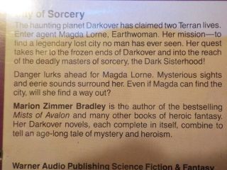 Darkover City of Sorcery CASSETTE Audio Book Bradley VTG Science Fiction 4